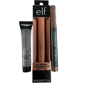 Japonesque Trial Primer, E.L.F. Rose Gold Shadow Stick & Ulta Beauty Cream Eye